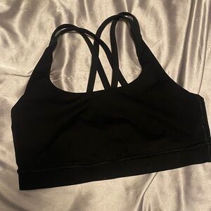 lululemon athletica Black Cross-Back Sports Bra